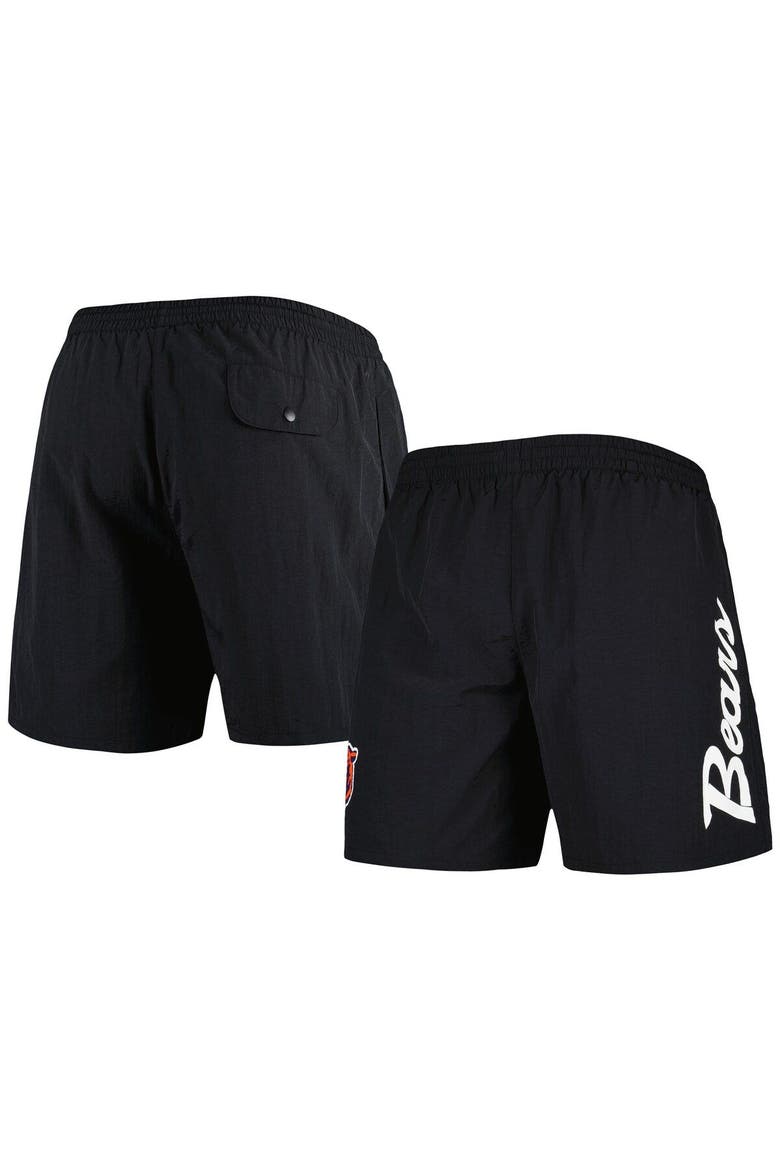 Men's Mitchell & Ness Black Chicago Bears Team Essentials Nylon Shorts, Main, color, Black
