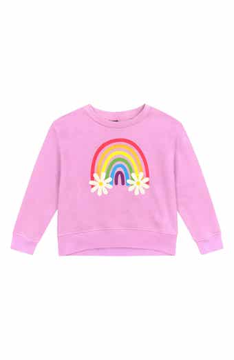 PixieLane Kids' Cloud Soft Rainbow Graphic Sweatshirt