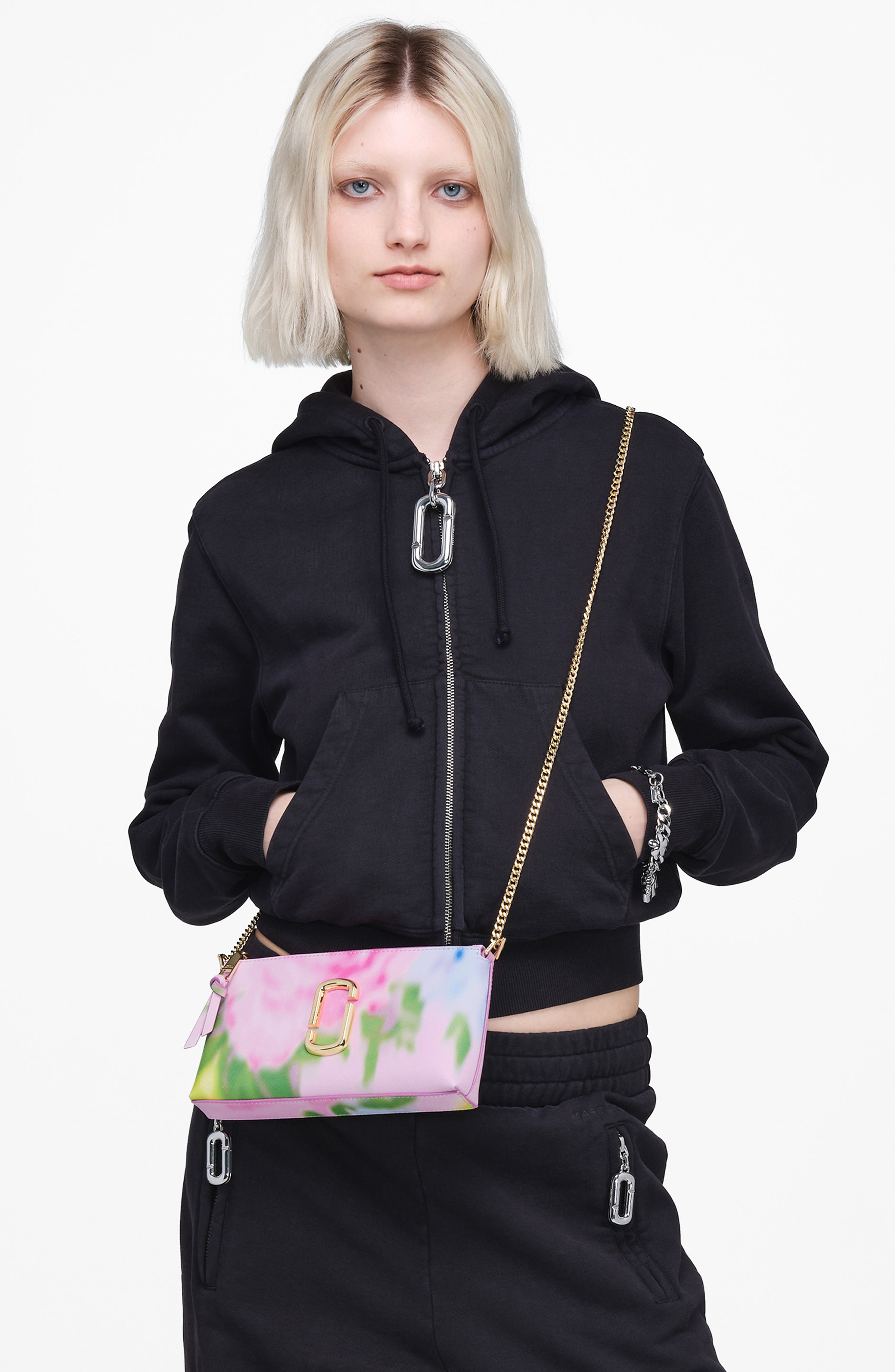 Marc Jacobs The Snapshot Pochette Bag, Alternate, color, Ribbon Pink Multi
