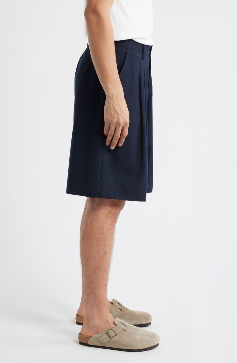 KROST Pleated Shorts, Alternate, color, Dark Navy