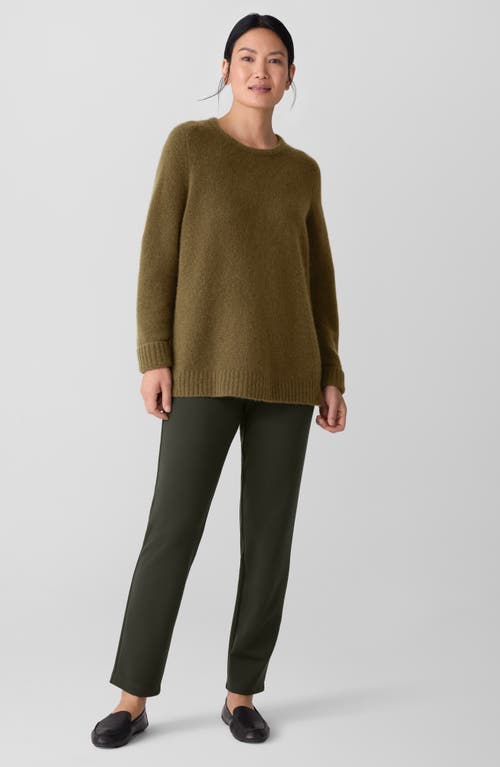 Eileen Fisher Slim Ankle Pants In Green