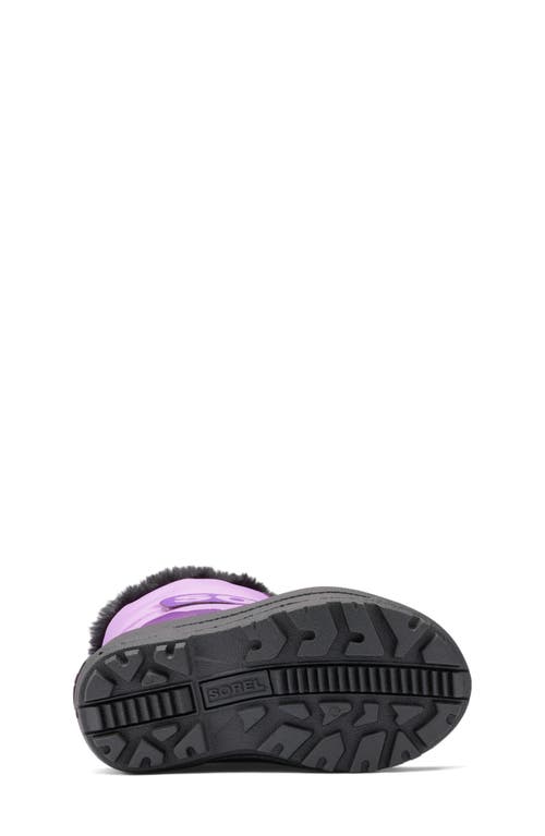 Sorel Kids' Snow Commander Insulated Waterproof Boot In Gumdrop/purple Violet