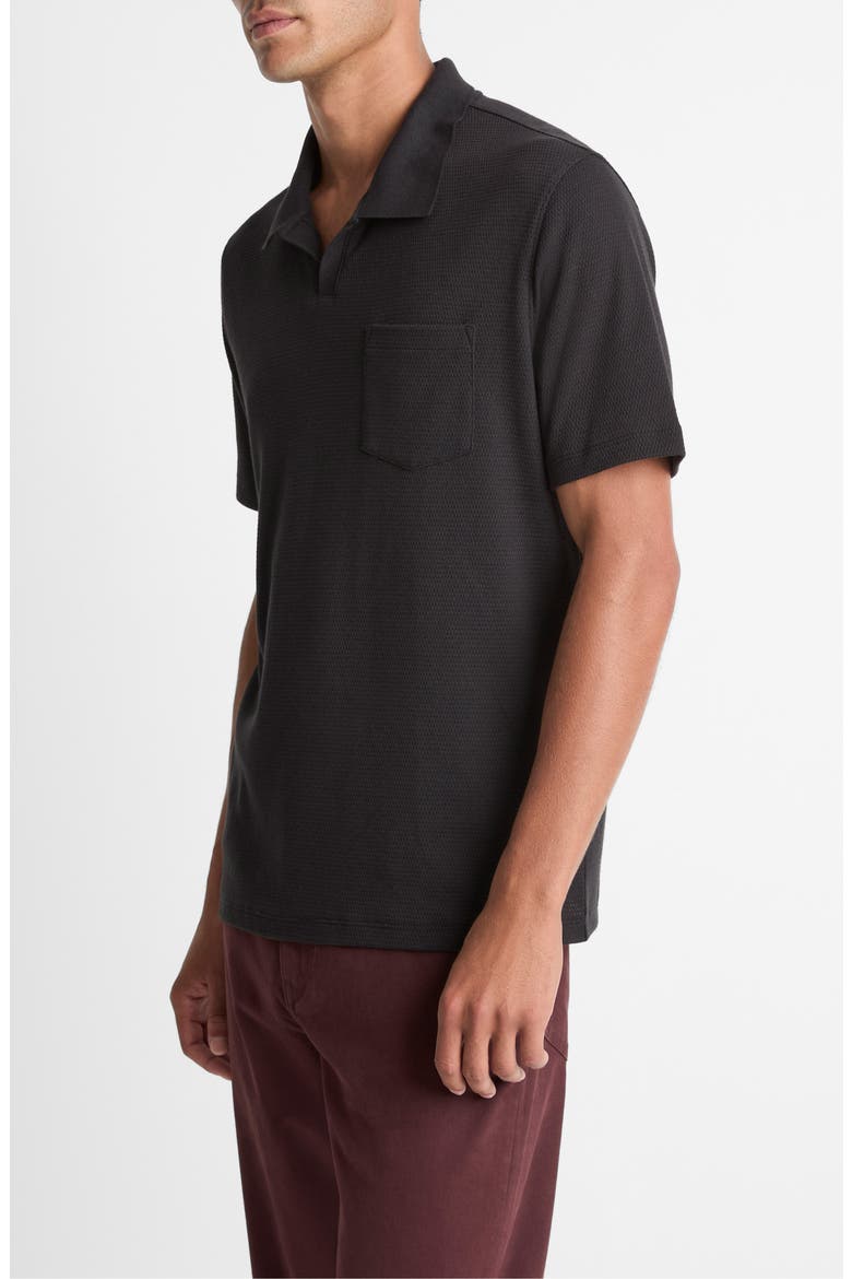 Johnny Collar Polo, Alternate, color, BLACK
