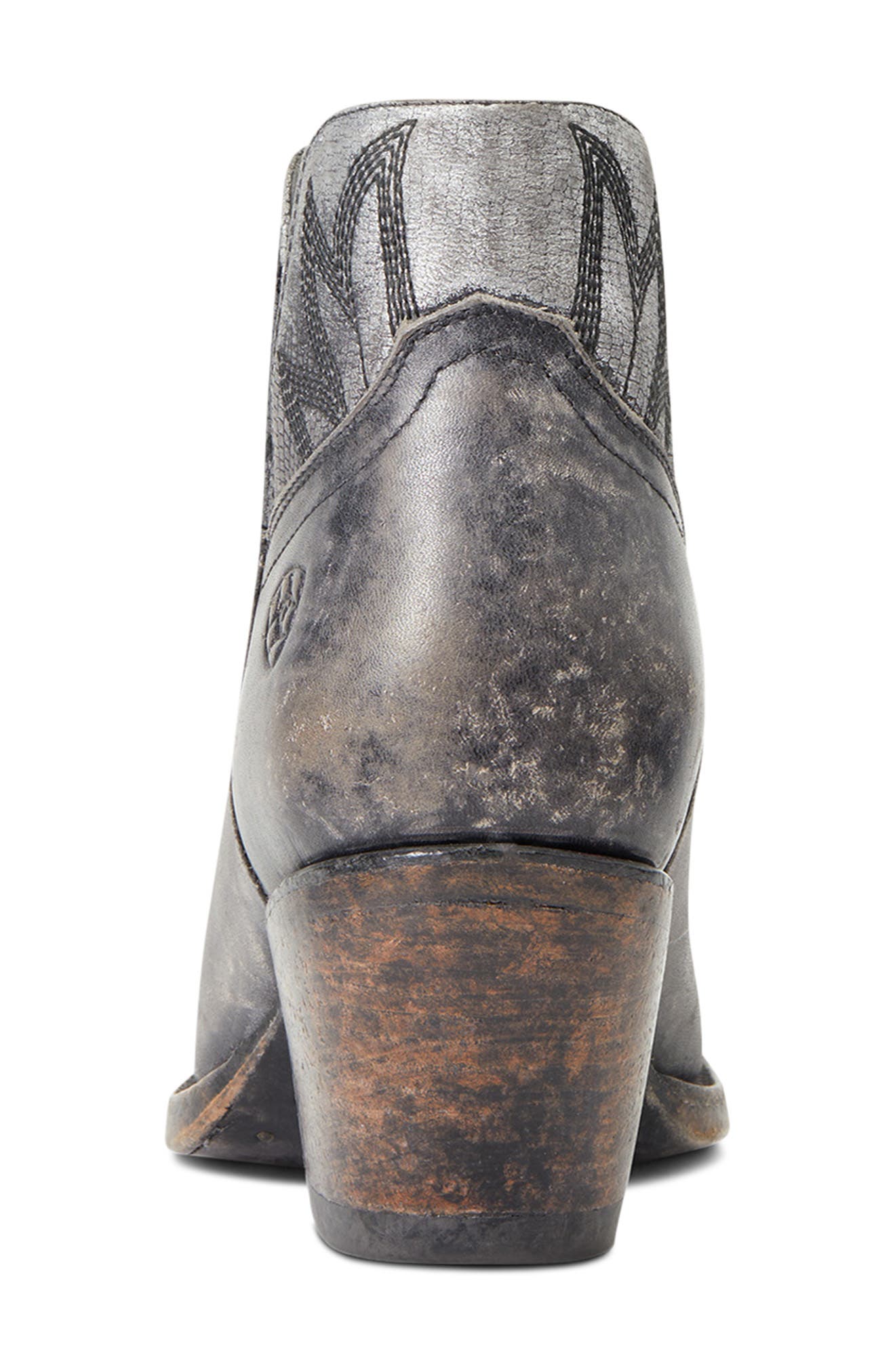 Ariat Hazel Block Heel Western Bootie, Alternate, color, Black