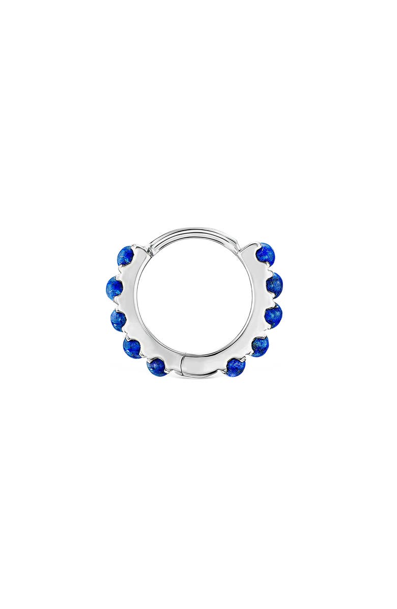 MARIA TASH Lapis Single Eternity Hoop Earring, Alternate, color, White Gold