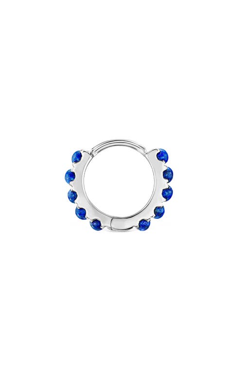 Maria Tash Lapis Single Eternity Hoop Earring In Blue