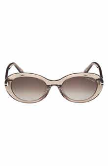 54mm Gradient Oval Sunglasses