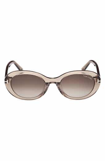 TOM FORD 54mm Gradient Oval Sunglasses