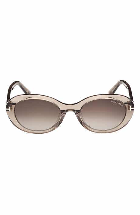 TOM FORD 54mm Gradient Oval Sunglasses