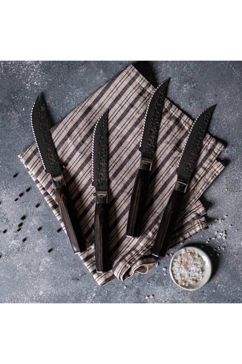Damashiro EMPEROR® 4-Piece Steak Knife, Alternate, color, Silver