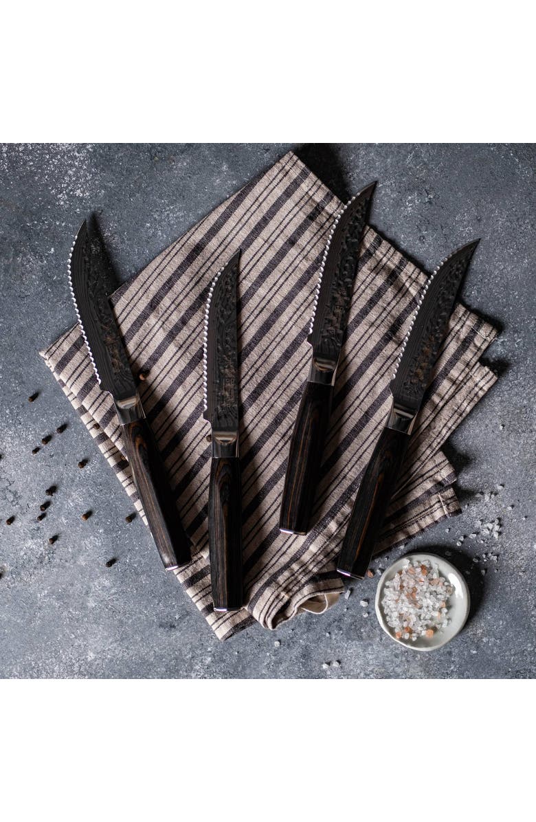 Cuisine::pro<sup>®</sup> Damashiro EMPEROR<sup>®</sup> 4-Piece Steak Knife, Alternate, color, Silver