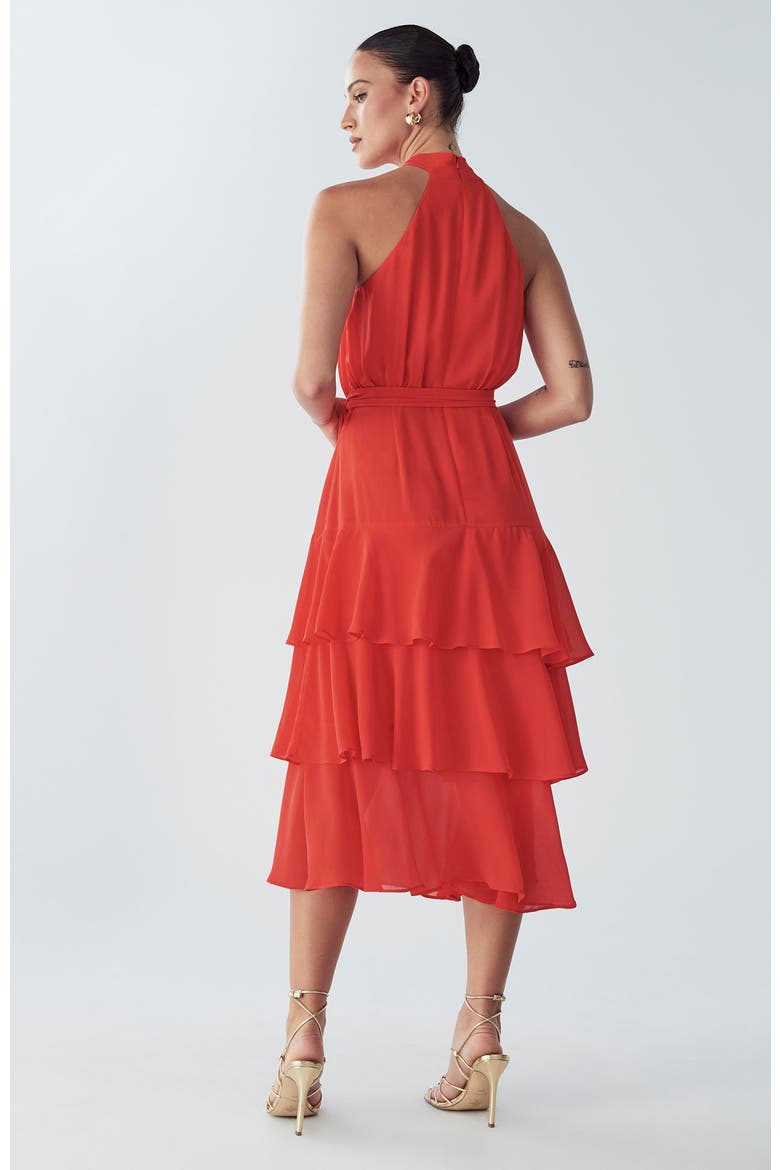 Tony Midi Dress, Alternate, color, Coral
