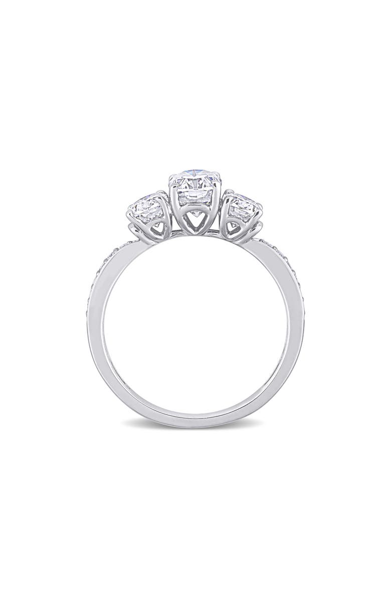 DELMAR Lab Created Moissanite Ring, Alternate, color, White