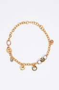 BIMBA Y LOLA Chain Necklace with Multiple Logos