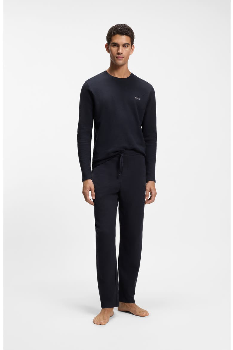 Waffle Knit Lounge Pants, Alternate, color, DARK BLUE