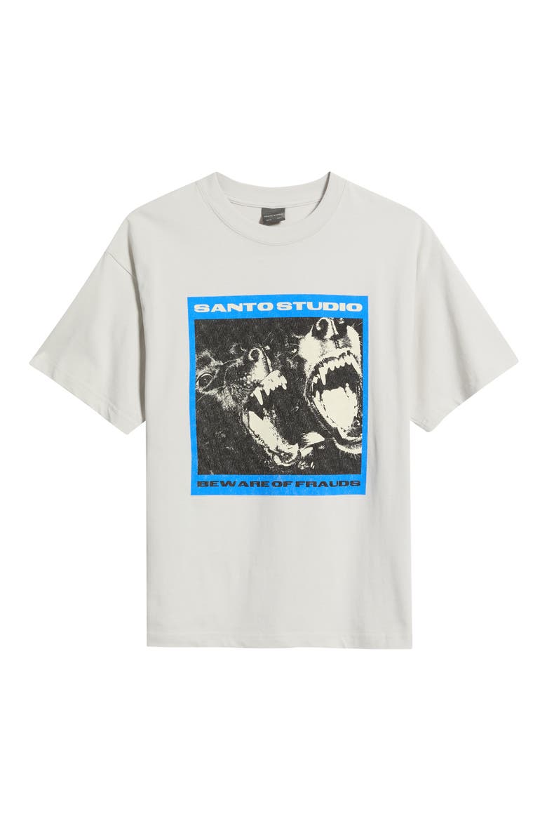 Beware of Frauds Graphic T-Shirt, Alternate, color, FADE GREY