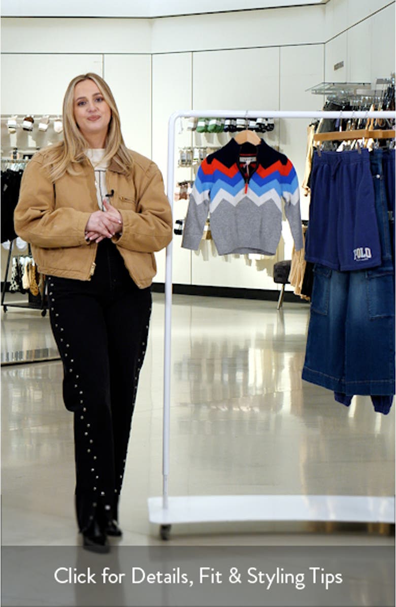 Kids' Heritage Half Zip Sweater, sales video thumbnail