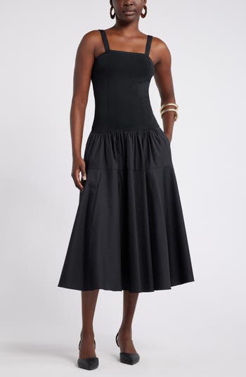 House of Aama Lana Mixed Media Dress