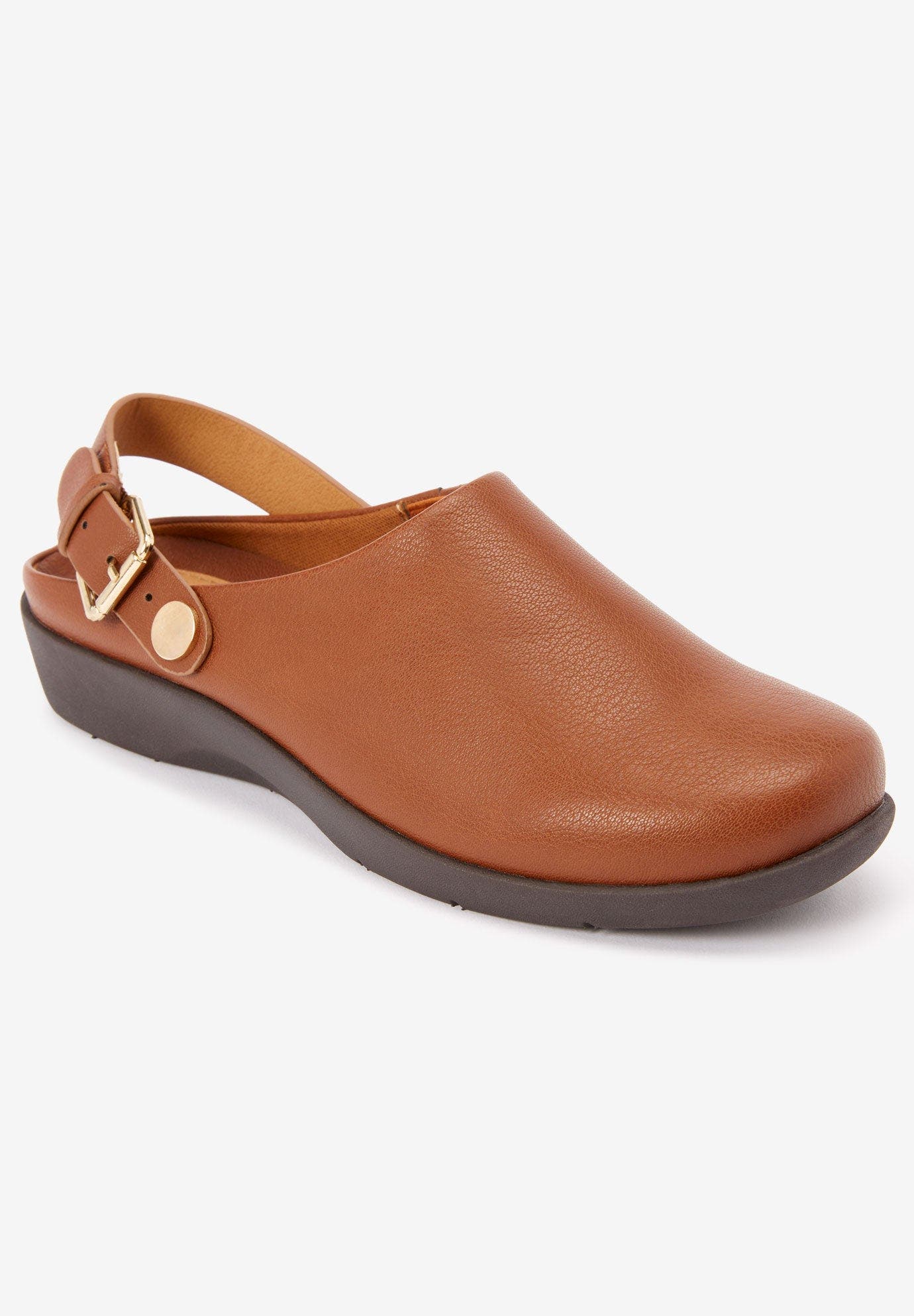 Comfortview The Indigo Convertible Mule, Alternate, color, Cognac
