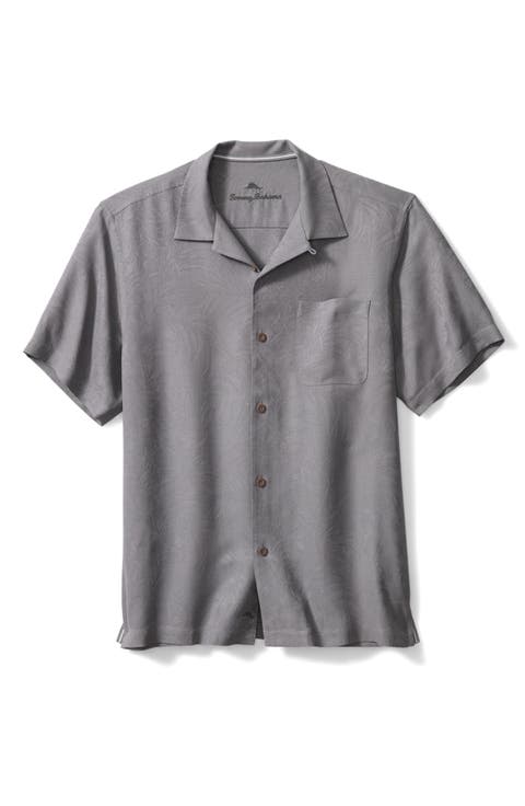 Tropic Isle Short Sleeve Button-Up Silk Camp Shirt
