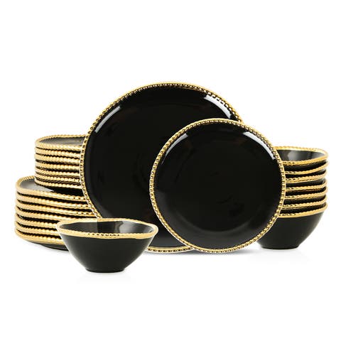 Akoya Porcelain 24-Piece Dinnerware Set