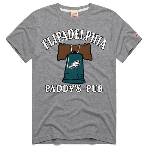 Unisex Homage Gray Philadelphia Eagles x It's Always Sunny in Philadelphia Flipadelphia Paddy's Pub Tri-Blend T-Shirt
