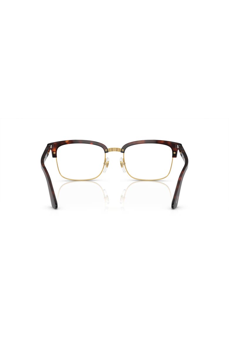 Persol 52mm Rectangle optical glasses, Alternate, color, Tortoise