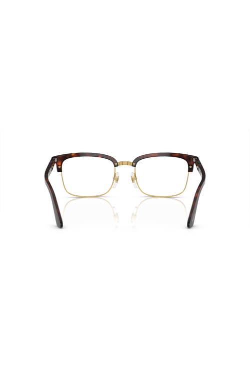 Persol 54mm Rectangle Optical Glasses In Black