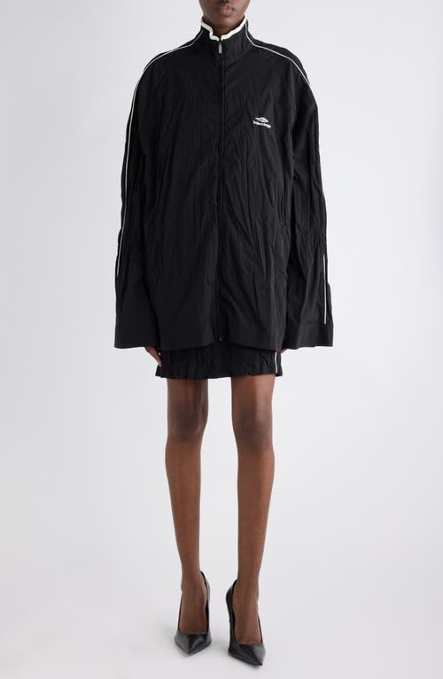 Balenciaga Oversize Track Jacket In Black