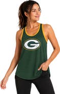 G-III 4HER BY CARL BANKS Women's G-III 4Her by Carl Banks Green Green Bay Packers Tater II Racerback Tank Top