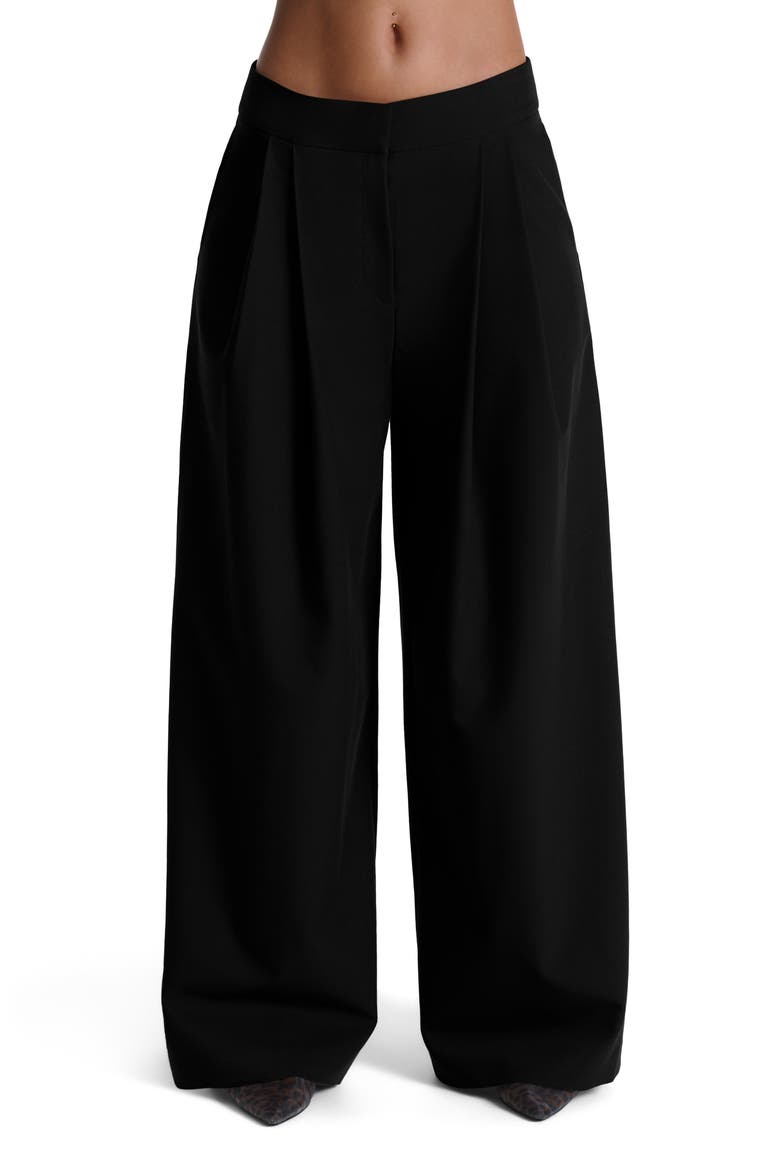 Suiting Oversize Wide Leg Pants, Main, color, BLACK
