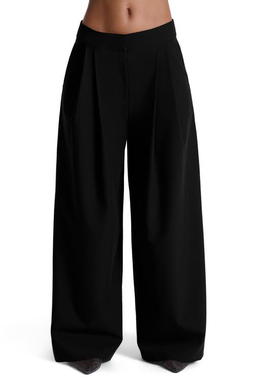 Naked Wardrobe Suiting Oversize Wide Leg Pants In Black