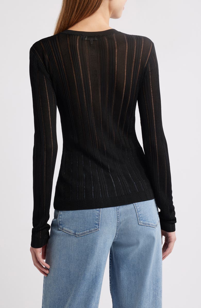 FRAME Laddered Ribbed Long Sleeve Henley, Alternate, color, 