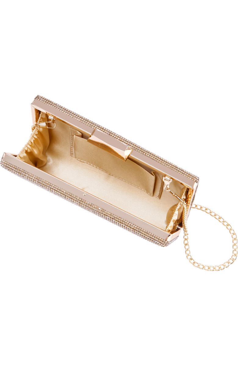 Nina Desyre Crystal Minaudière, Alternate, color, Gold