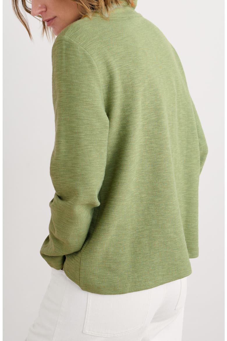 Last Boat Organic Cotton Half Placket Sweatshirt, Alternate, color, MOSS