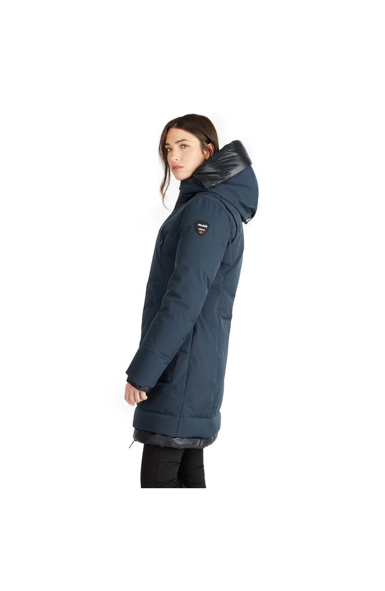 Pajar Rimi Mid Length Parka with Fixed Hood, Alternate, color, Navy