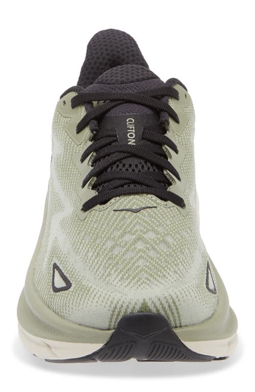 Hoka One One Clifton 9 - Breathable Sports Shoe In Green