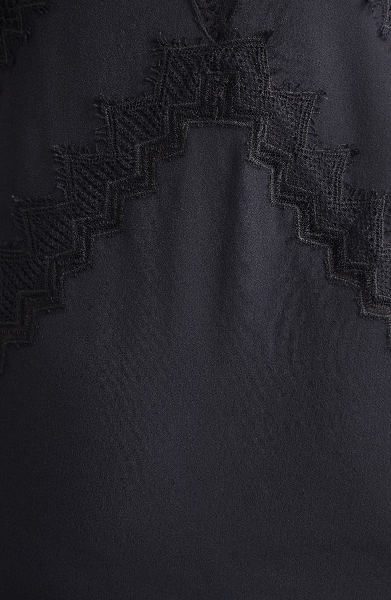 TOM FORD Enverse Satin Lace Slipdress, Alternate, color, Black