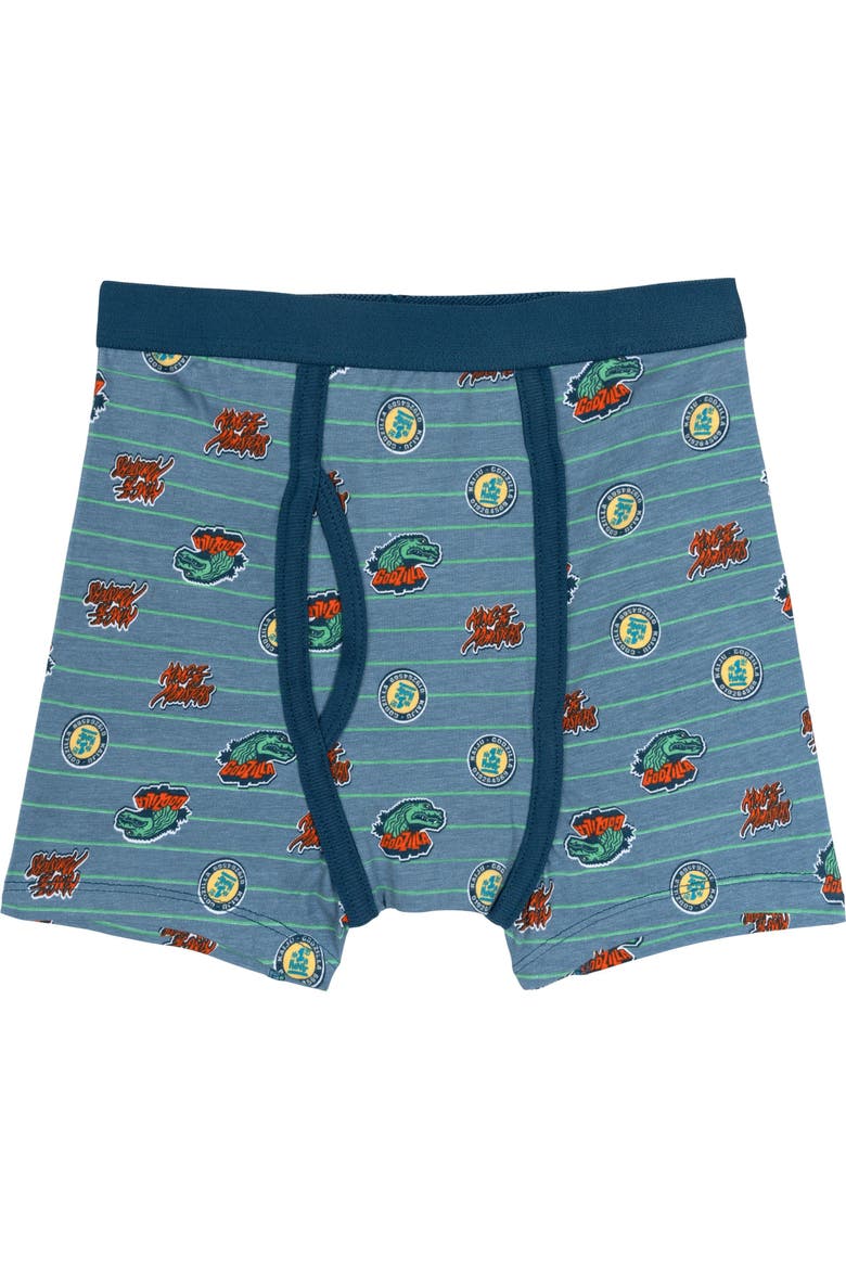 Sensory Friendly 3-pack Boxer Briefs (toddler, Little Kid & Big Kid), Alternate, color, Teal Grey Godzilla