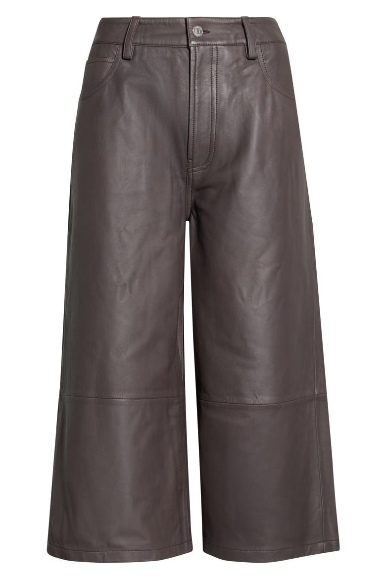 Hunter Leather Culottes, Main, color, EARTH