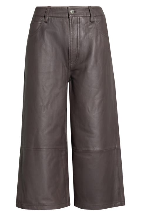 Hunter Leather Culottes