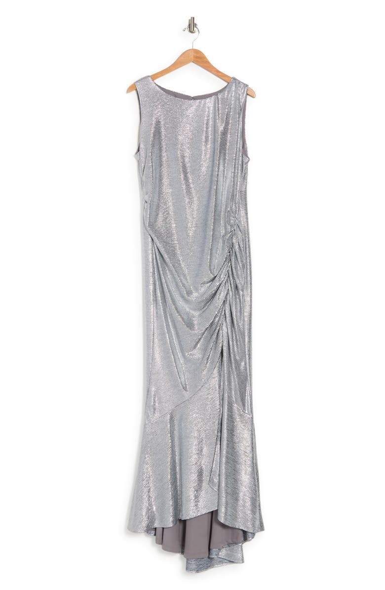 Calvin Klein Metallic Knit Sleeveless Gown, Alternate, color,