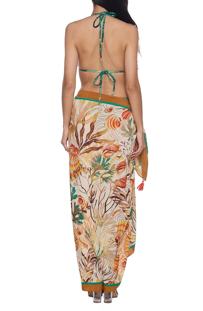 RANEES Pareo Convertible Midi Cover-Up Dress, Alternate, color, Rust