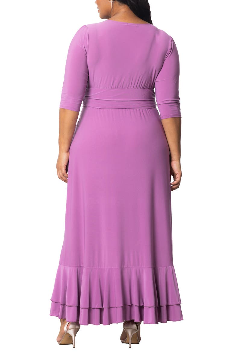 Veronica Ruffled High-Low Evening Gown, Alternate, color, LILAC