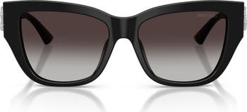 54mm Gradient Polarized Pillow Sunglasses