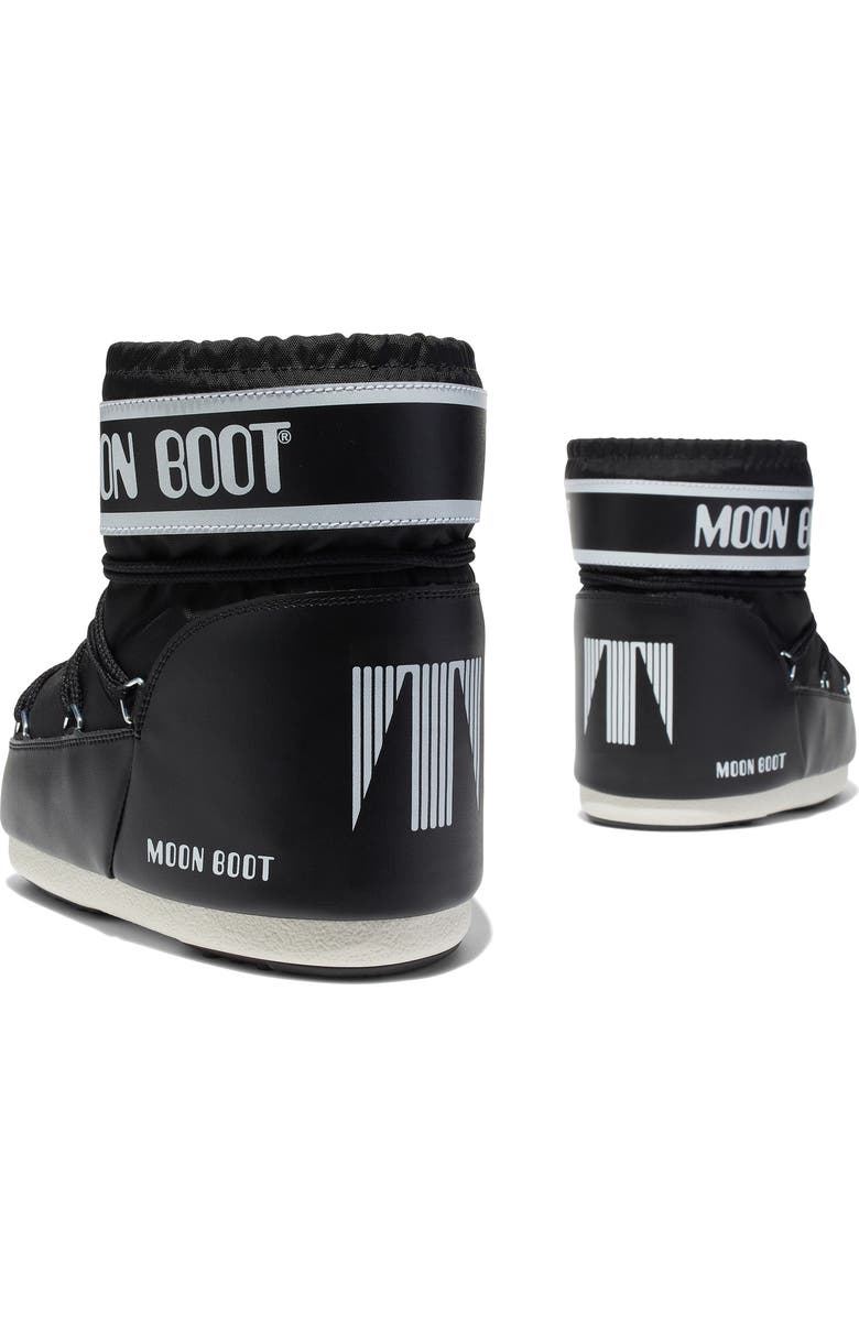 Moon Boot<sup>®</sup> Classic Low 2 Water Repellent Nylon Boot, Alternate, color, Black/ Black