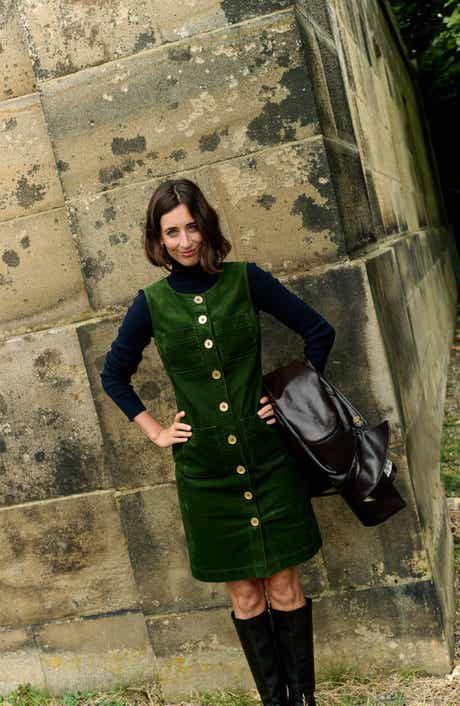 Boden Evelyn Sleeveless Corduroy Dress