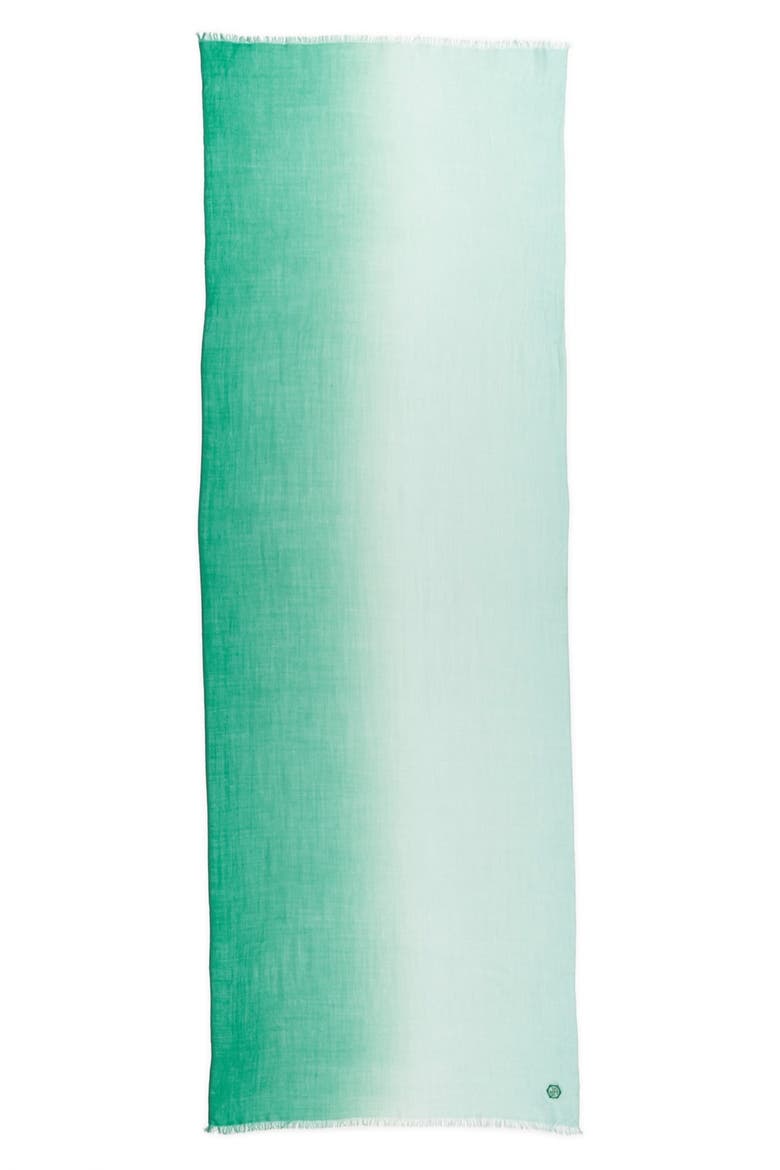 Dip Dye Scarf, Alternate, color, MINT/ TURQUOISE