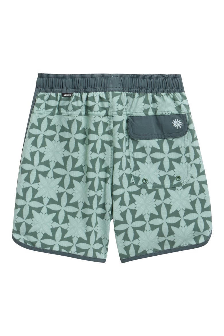Kids' Pacific Rinse Gem Volley Swim Trunks, Alternate, color, MOSS