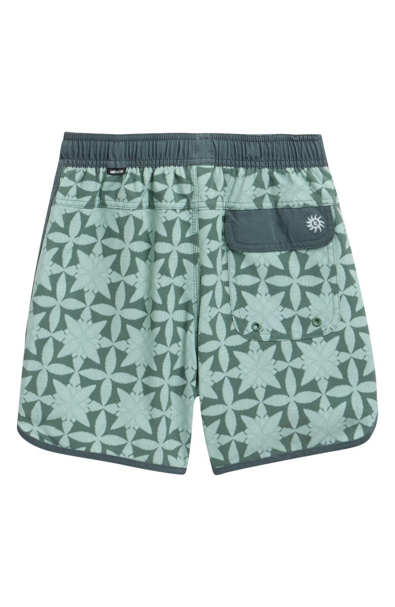 Rip Curl Kids' Pacific Rinse Gem Volley Swim Trunks, Alternate, color, Moss